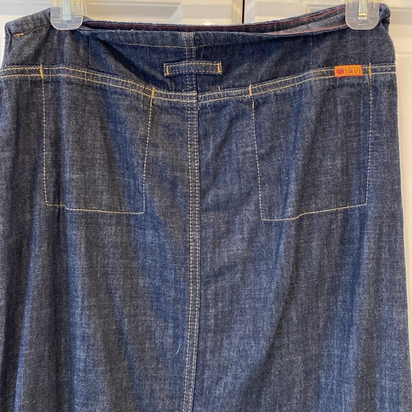 100% cotton long jean skirt - Vintage - Picture 5 of 16